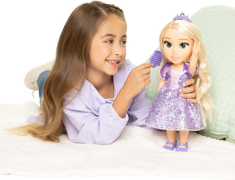 Disney Princess Core Doll 15-Inch Glass Eyes Disney 100th Anniversary Rapunzel - Image 2